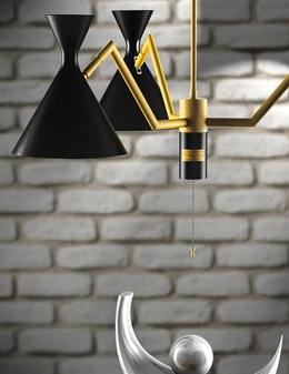 Lei lampadario vintage a 3 luci