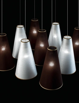 Aqua sospensione in tessuto 9 luci