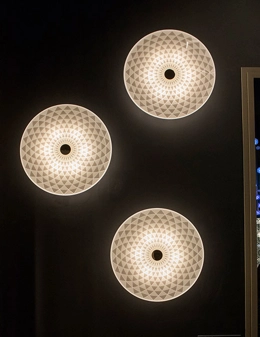 Drop applique/plafoniera con decorazione