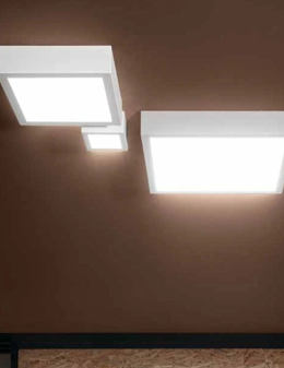 Box_SQ plafoniera o applique quadrata