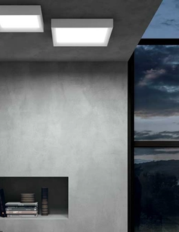 Tara plafoniera quadrata