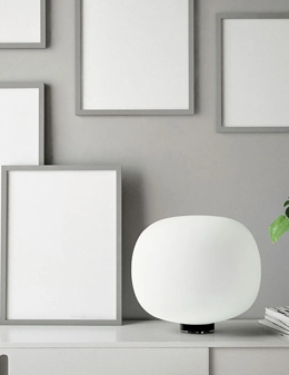 Bombo lampada da tavolo minimal