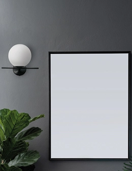 Jugen lampada da parete nera