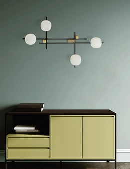 Lingotto applique moderna 4 luci