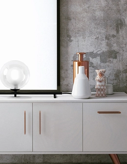 Mikado lampada da tavolo trasparente