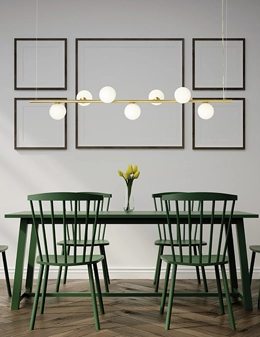 Pomì sospensione 7 luci minimal