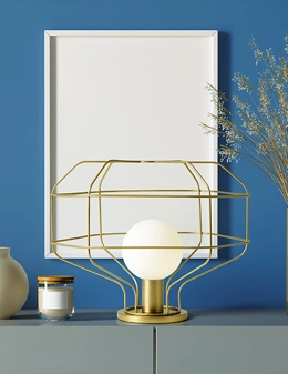 Wire lampada da tavolo di design