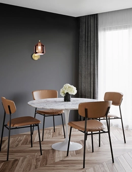 X-Ray applique in vetro diametro 17 cm