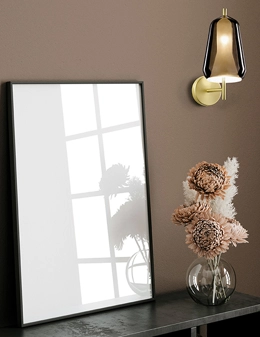 X-Ray applique in vetro diametro 14 cm