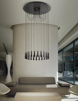 Santral lampadario scenografico 24 luci