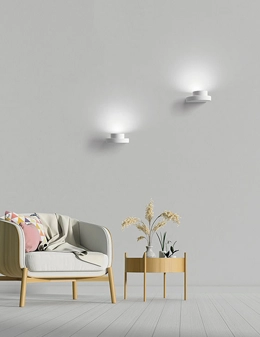 Demetra lampada a parete in gesso