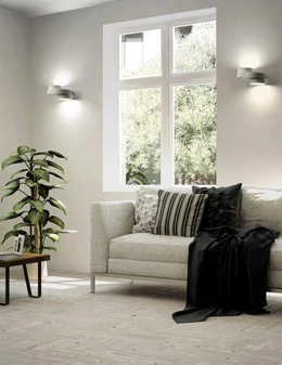 Demetra lampada da parete gesso up/down