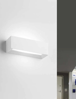 Hermione lampada da parete in gesso