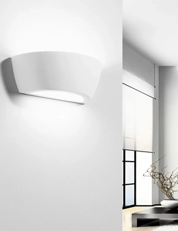 Mantinea lampada da parete in gesso