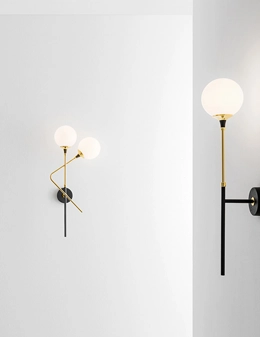 Galassia lampada a parete retrò