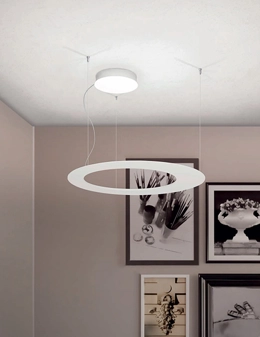 Velata lampada a sospensione moderna