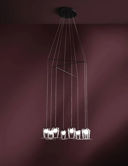 Maryon lampada a sospensione 8 luci