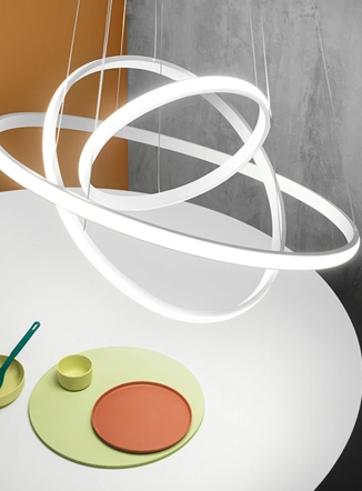 Iole lampada a sospensione di design 3 dischi