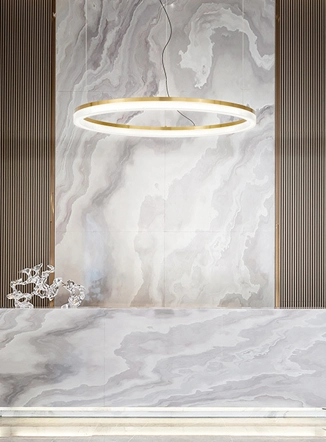 Crown sospensione a led in ottone