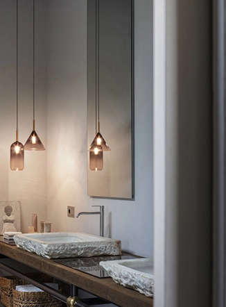 Empire lampada a sospensione in vetro