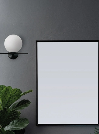 Jugen lampada da parete nera