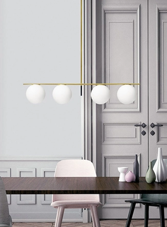 Jugen sospensione 4 luci moderna