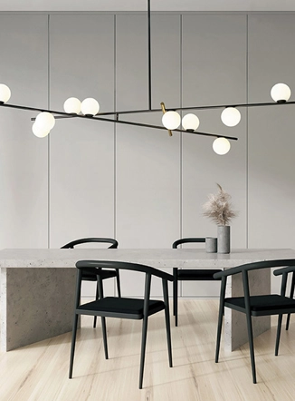 Kika sospensione design 10 luci