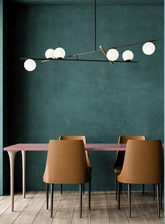 Kika sospensione design 6 luci