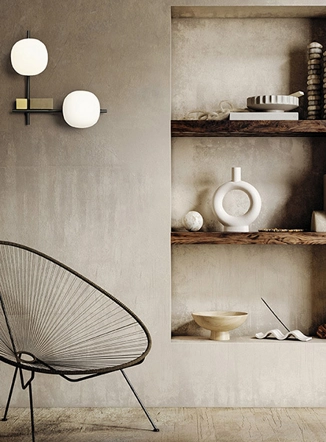 Lingotto applique moderna 2 luci