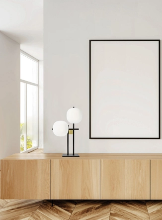 Lingotto lampada da tavolo 2 luci