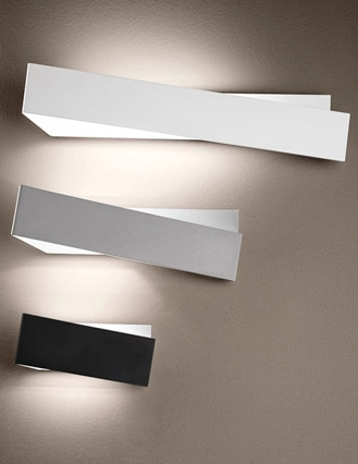 Taarhi small applique LED biemissione slim 12w luce naturale Bianco