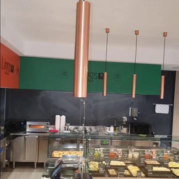 Illuminazione a led per negozi alimentari - Atelier pasta Liggs a Losanna