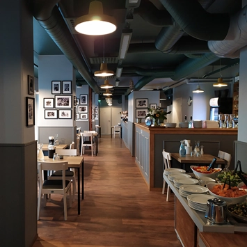 Illuminazione su misura degli interni di un ristorante trattoria