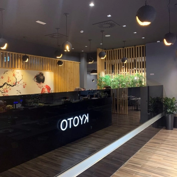 Illuminazione di stile per un ristorante giapponese