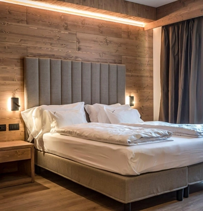 Come illuminare le camere di un hotel: Sporthotel Arabba