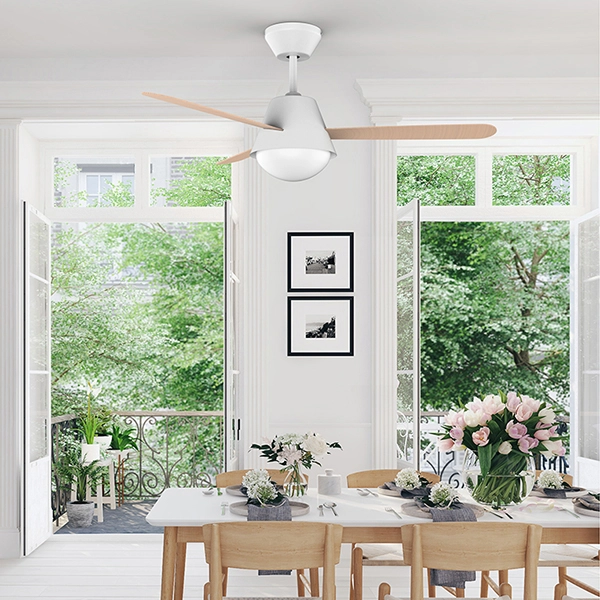 Buran ventilatore da soffitto con luce - Leds C4 Illuminazione - Ventilatori  - Progetti in Luce